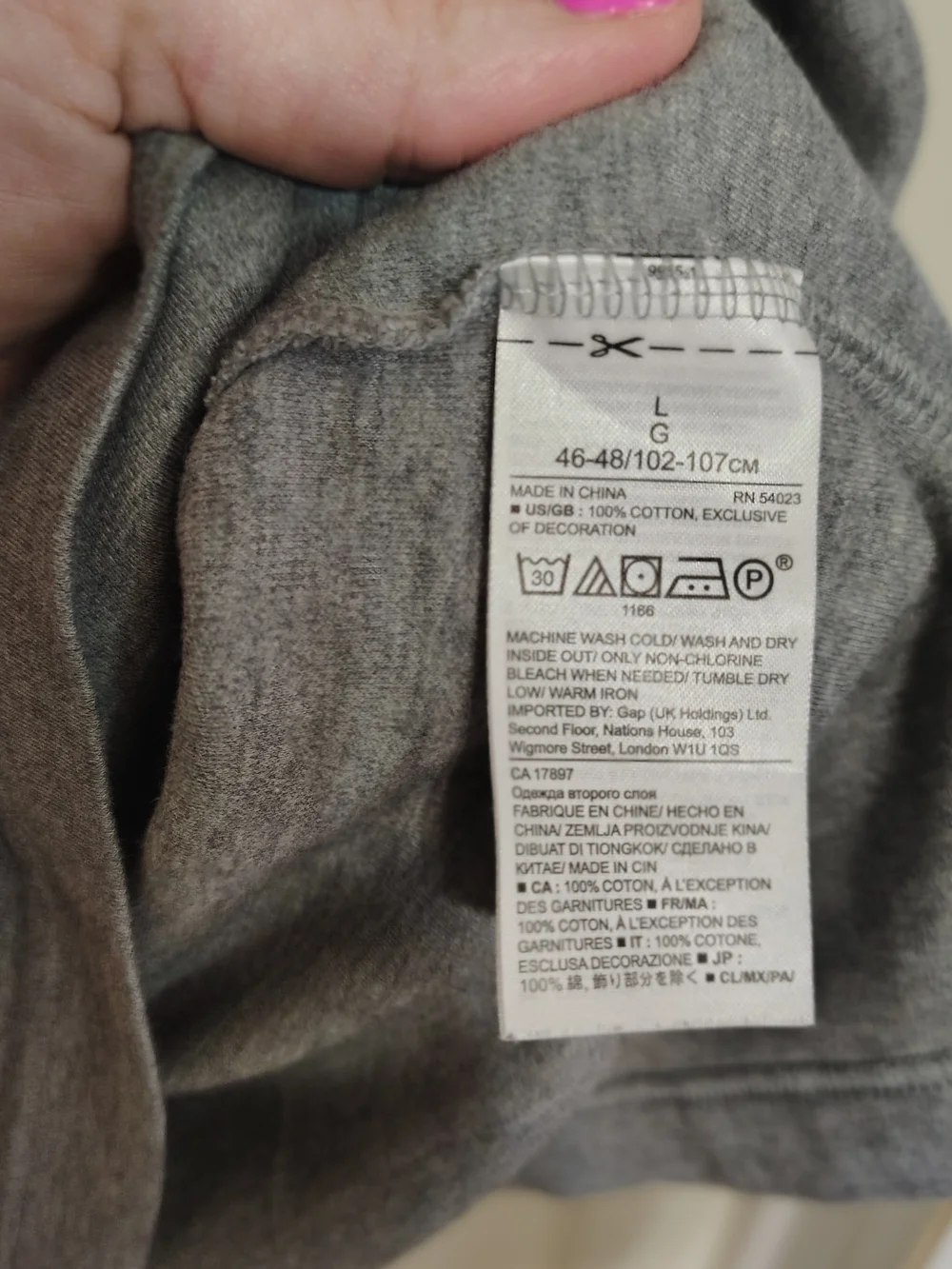 Banana Republic Luxury Touch Standard Fit Gray Cotton Short Sleeve Polo L